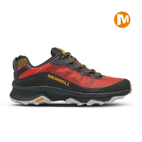 Merrell Moab Speed Wanderschuhe Herren Rot/Schwarz [DE-TXVRN]